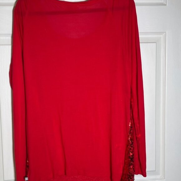 Michael Kors | Red Sequin Top - Picture 2 of 6